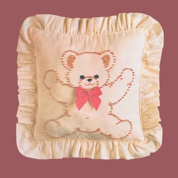 Vintage Candlewicking Teddy Bear Kit • Leisure Arts 871 • Complete Craft Set - Picture 6 of 7
